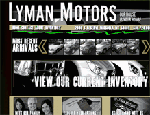 Tablet Screenshot of lymanmotors.com